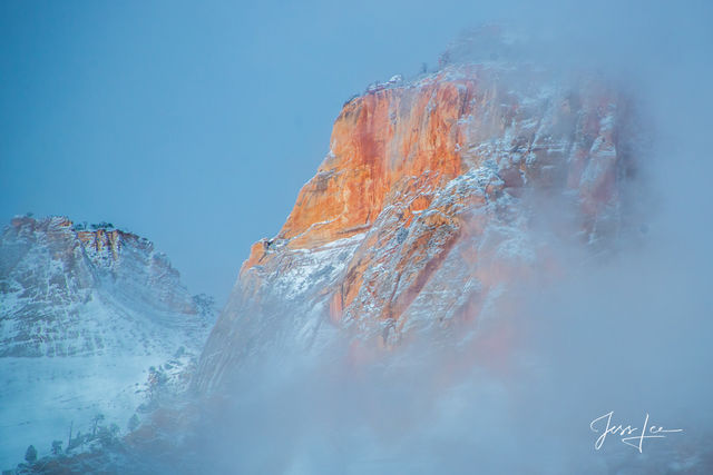 Zion National Park Snow photograph print