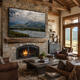 Luxury Fly Fishing Lodge Fine Art Print Display