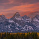 Fall Sunset on the Teton Range