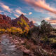 Autumn Evening over the Virgin River Zion