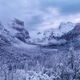 Tunnel View of Yosemite Valley Winter Blues