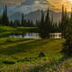 Tipso Lake Spring Sunset