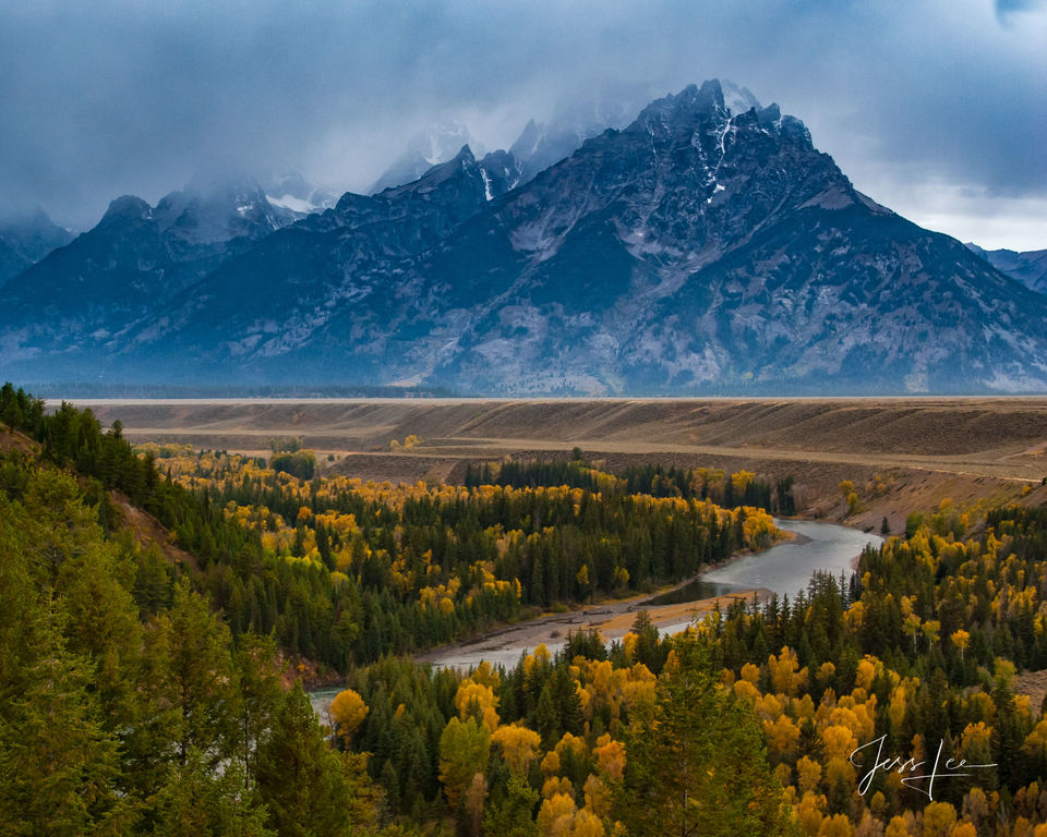 Storm Brewing in the Teton Range  print