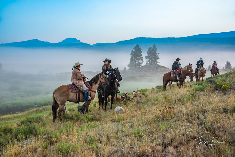 Before the round up cowboy meeting print