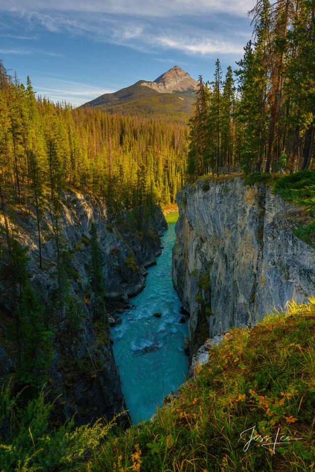 Glacial Blue Stream print