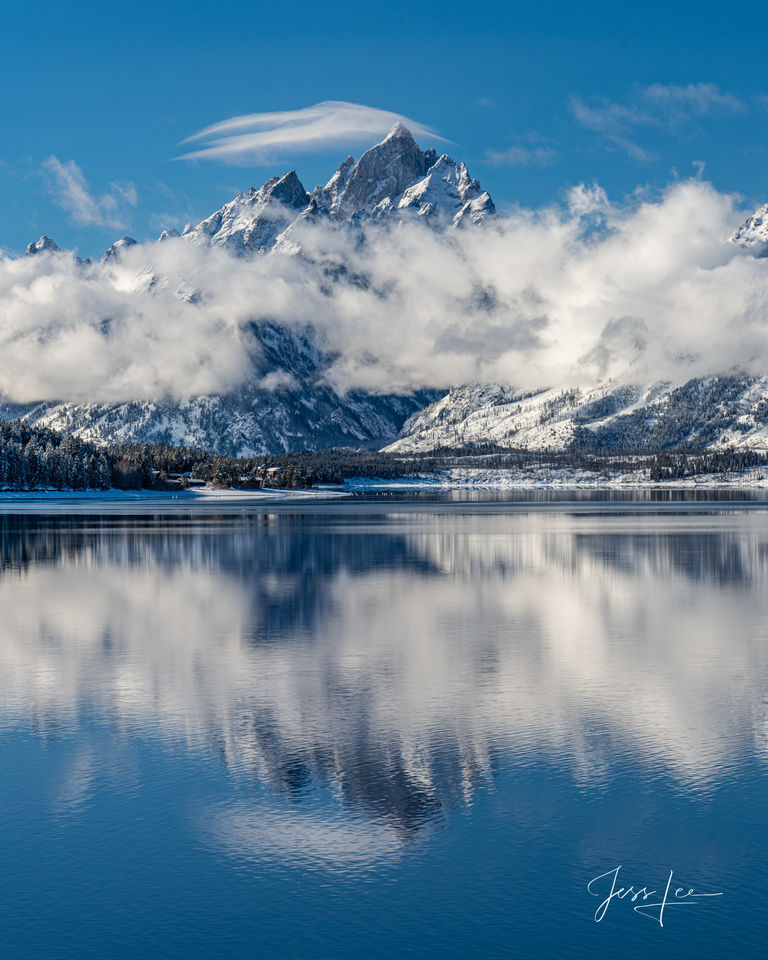 Grand Teton Winter Reflection print