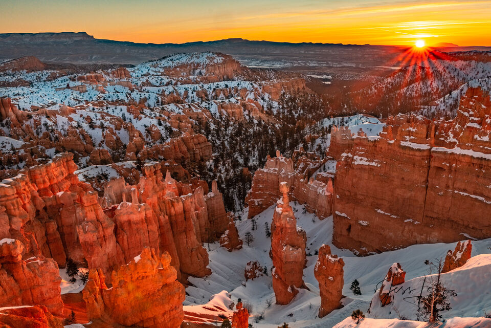 Winter Sun Bryce Canyon print