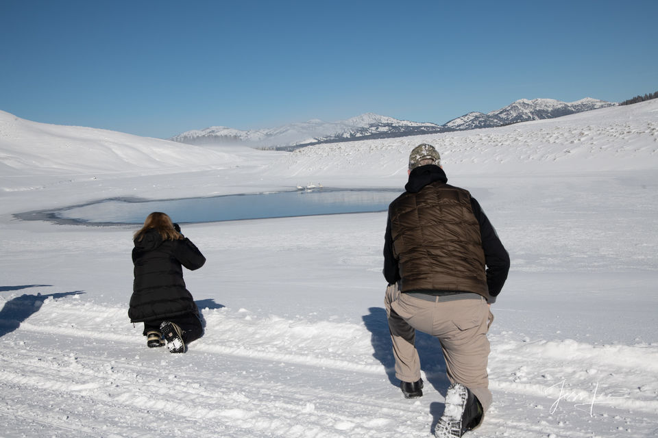 Photographing Yellowstone a low angle with jessleephotos.com print