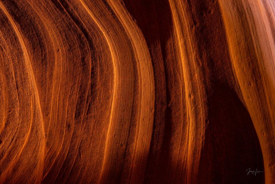 Amber Cascade, Antelope Canyon print