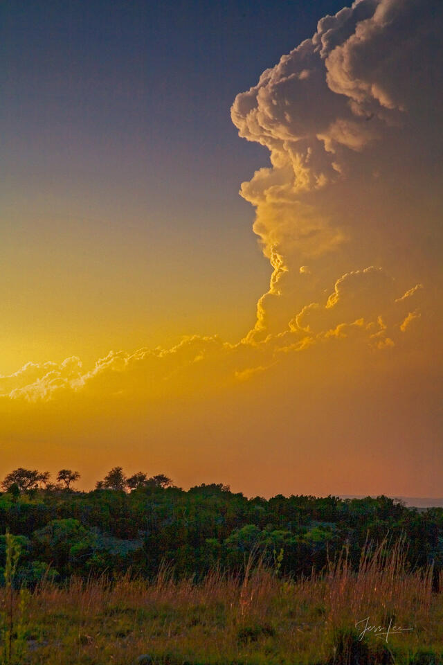 Evening Thunder Head print