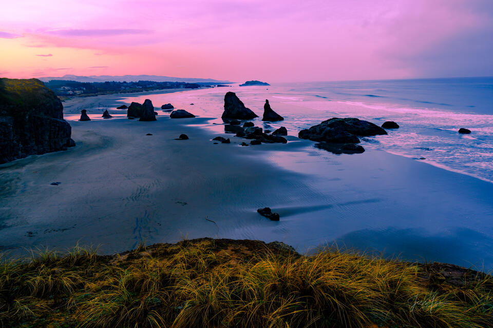 Morning on Bandon Beach, Oregon