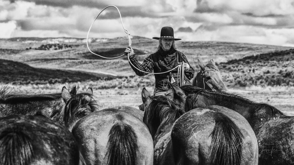 Roping school print