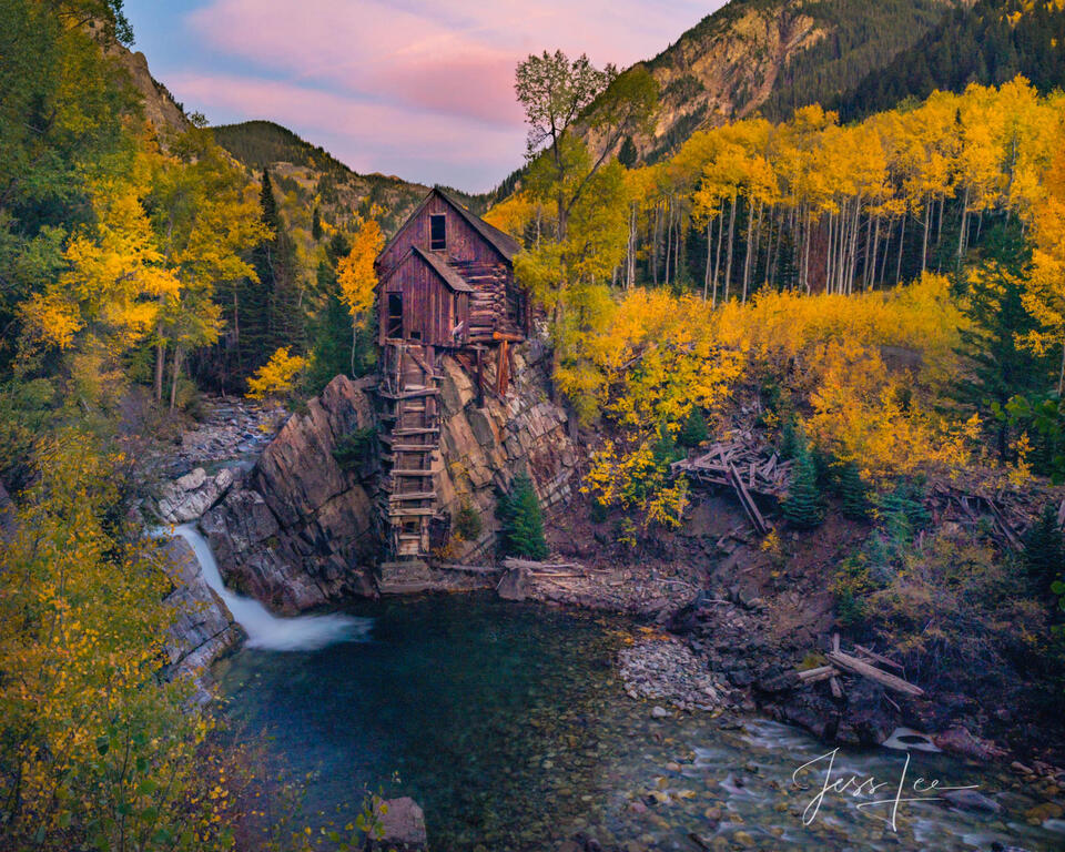 Crystal Mill Autumn Color print