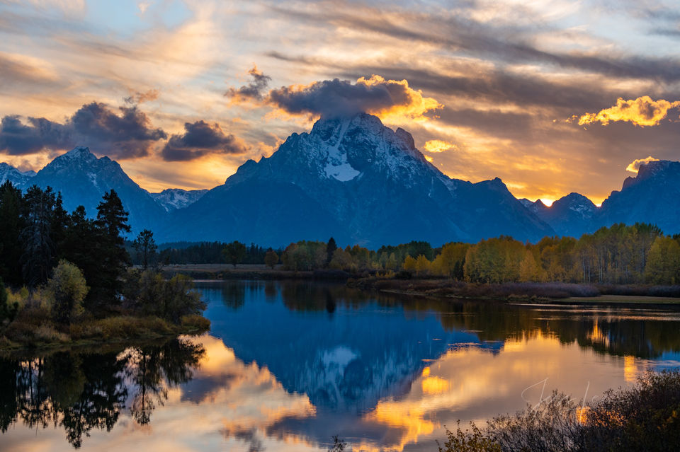 Sunset on the Snake River print
