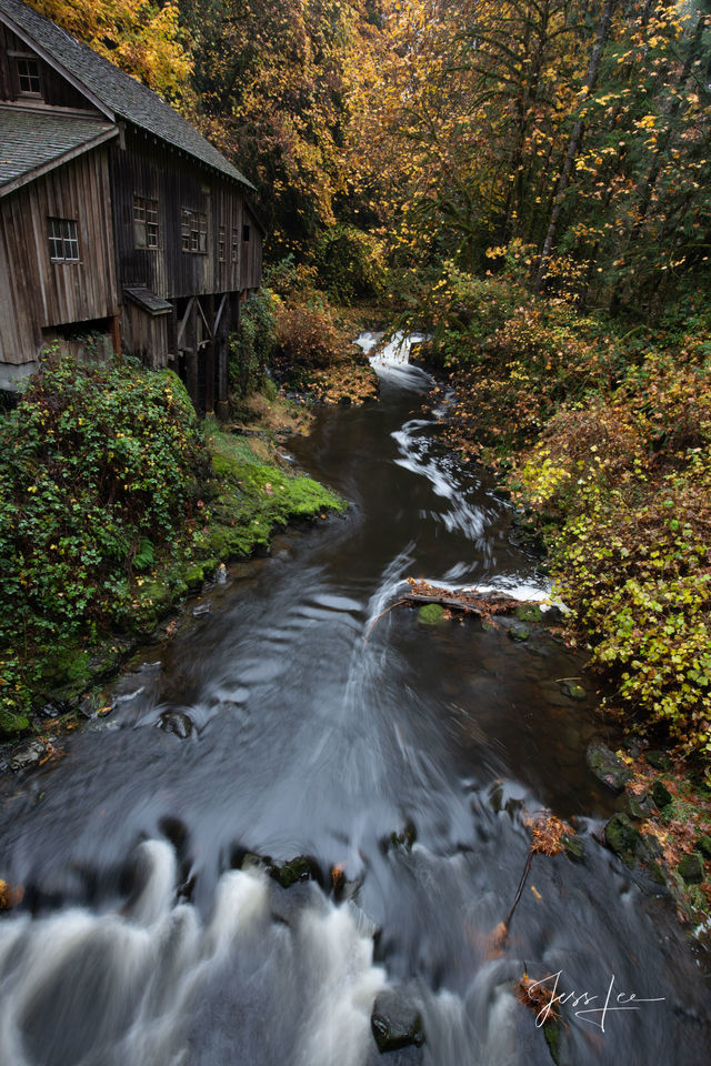 Autumn at the Mill print