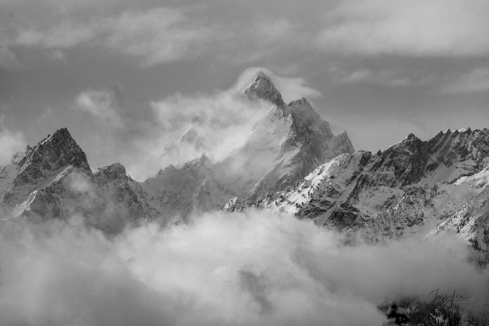 A Grand Teton photo fine art print of beautiful Photography and Pictures in large format museum-quality Acrylic or metal wall art