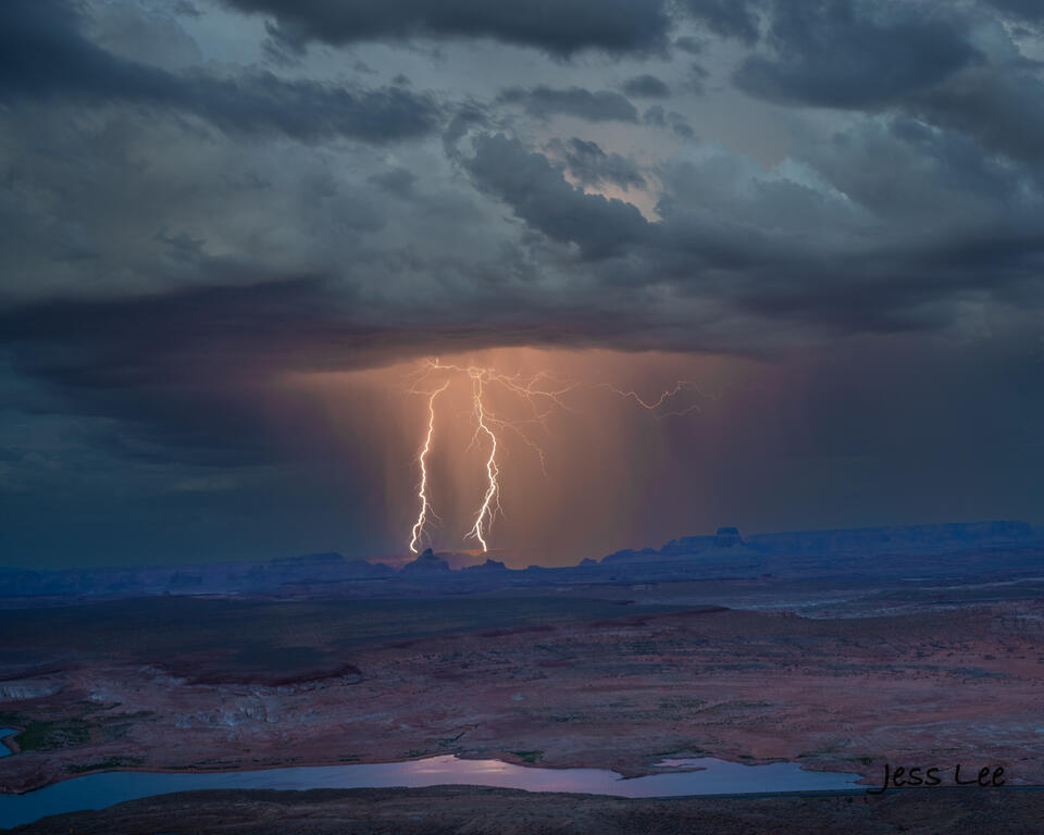 Twin Peaks Lightning Strike print