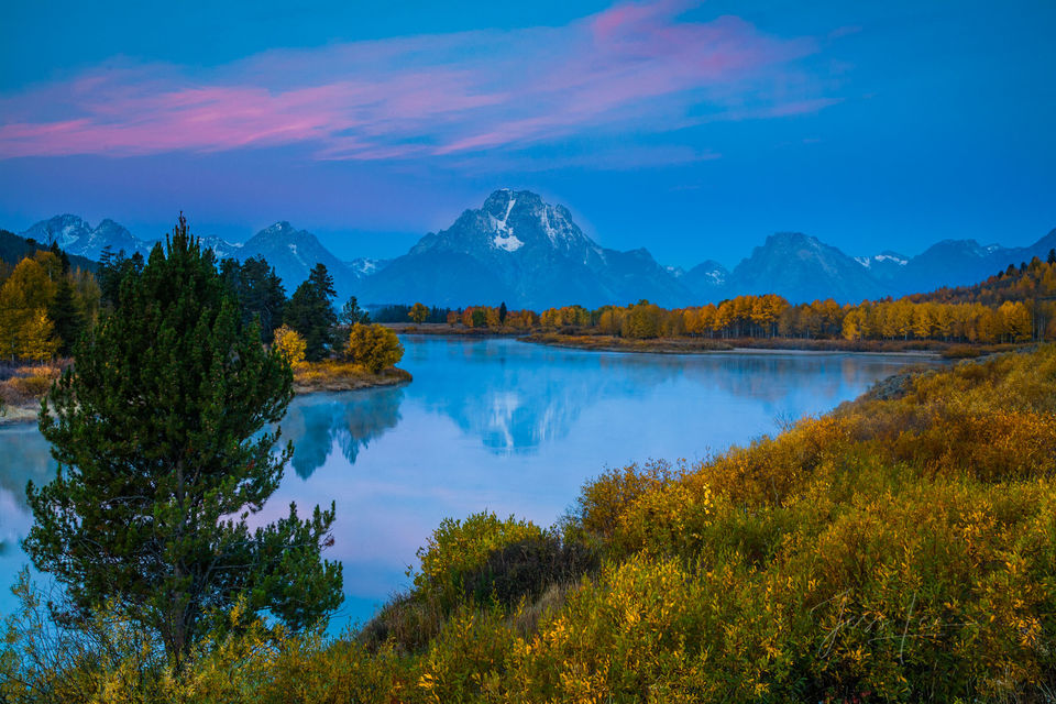 Autumn Glory Reflection print