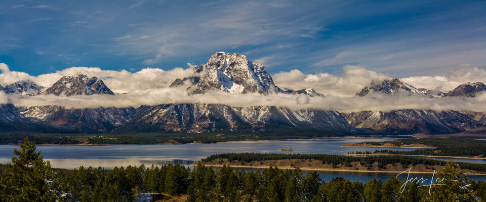 Teton Range and Jackson Lake print