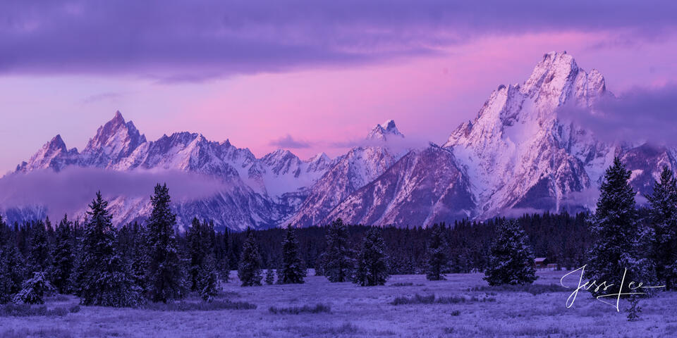 Teton Winter Blues print