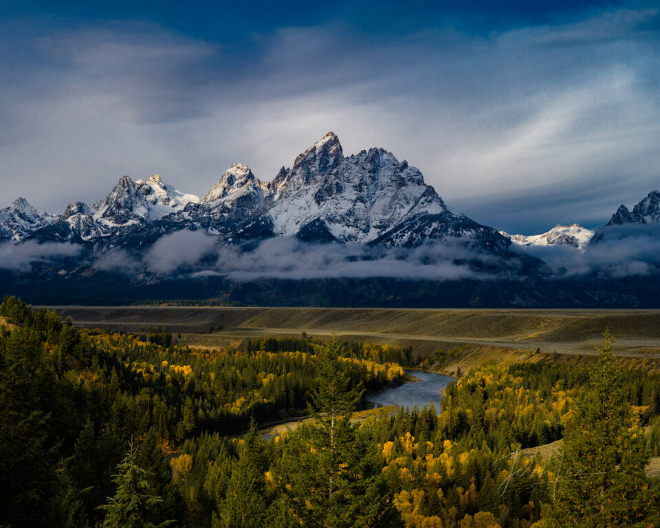 Teton Autumn breaking storm print