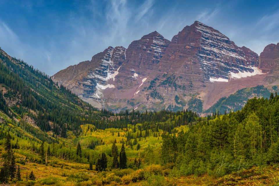 Maroon Bells Early Autumn print