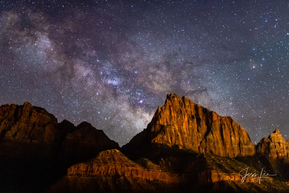 Southwest Milky Way Zion National Park print