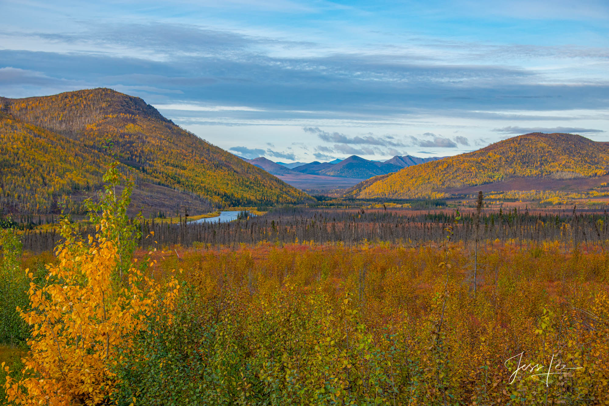 Autumn creeping in on the hills in Alaska's arctic. 
