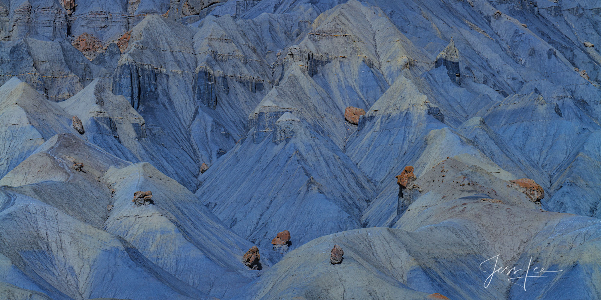 Blue hour erosion Desert Photography Print