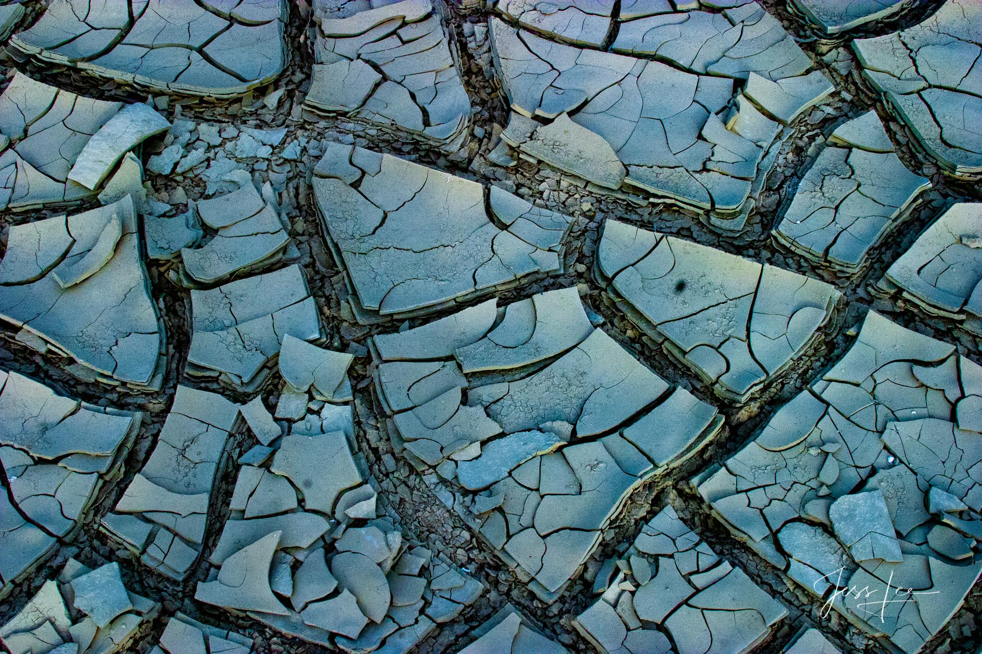 Death Valley Photography Print Mud cracks in California's desert basin.