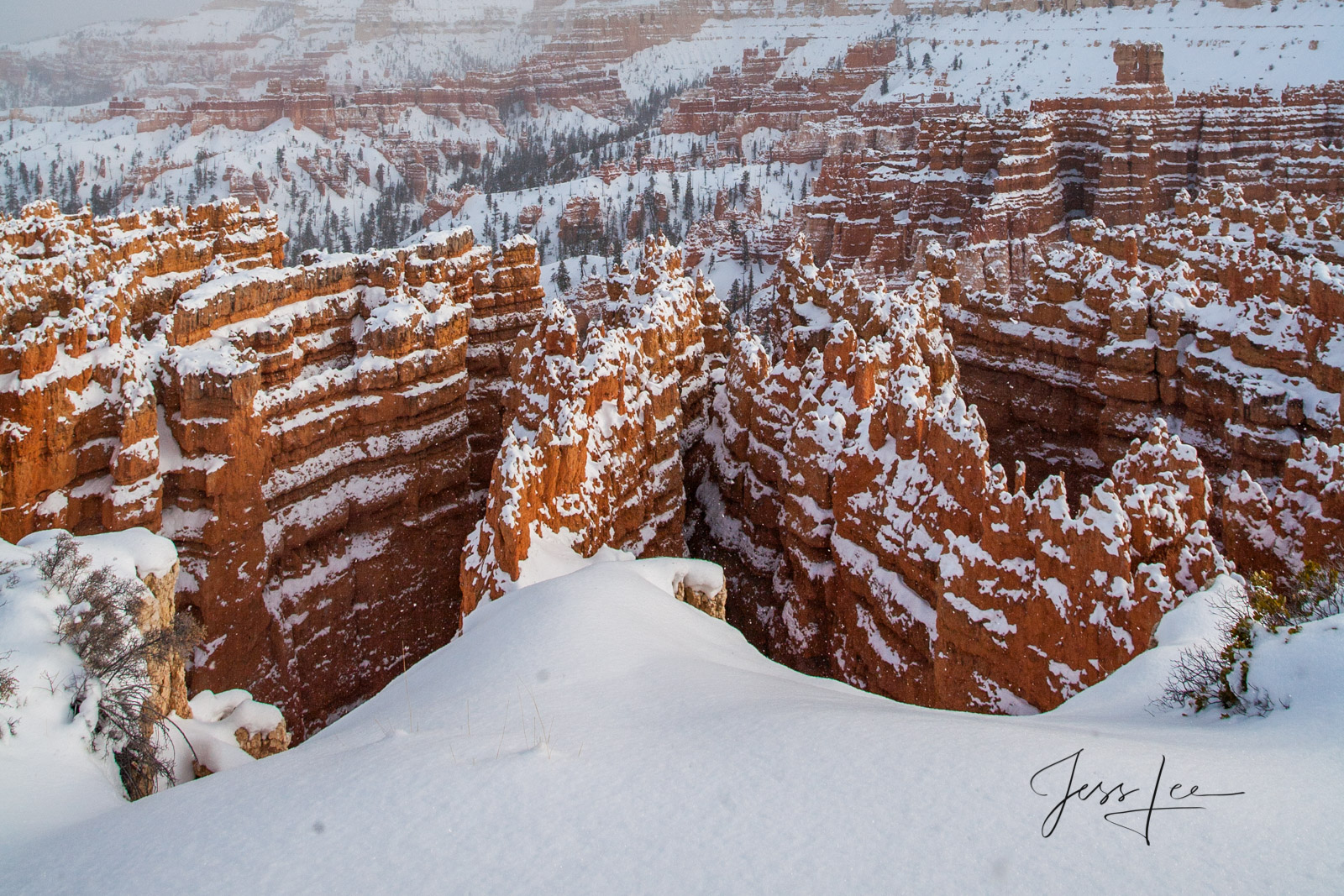 Limited Edition of 50 Exclusive high-resolution Museum Quality Fine Art Prints of Red Rocks ridges Bryce Canyon. Photos Copyright...