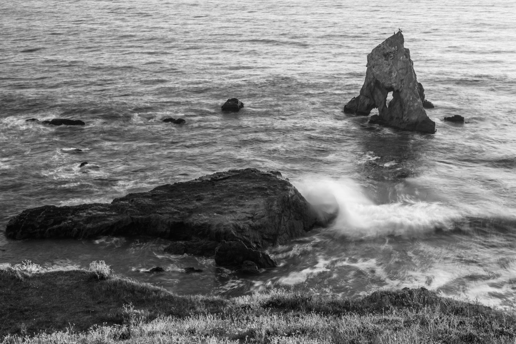 Black and White Beach Photography, California Coastline Photography, Pacific Ocean Photos