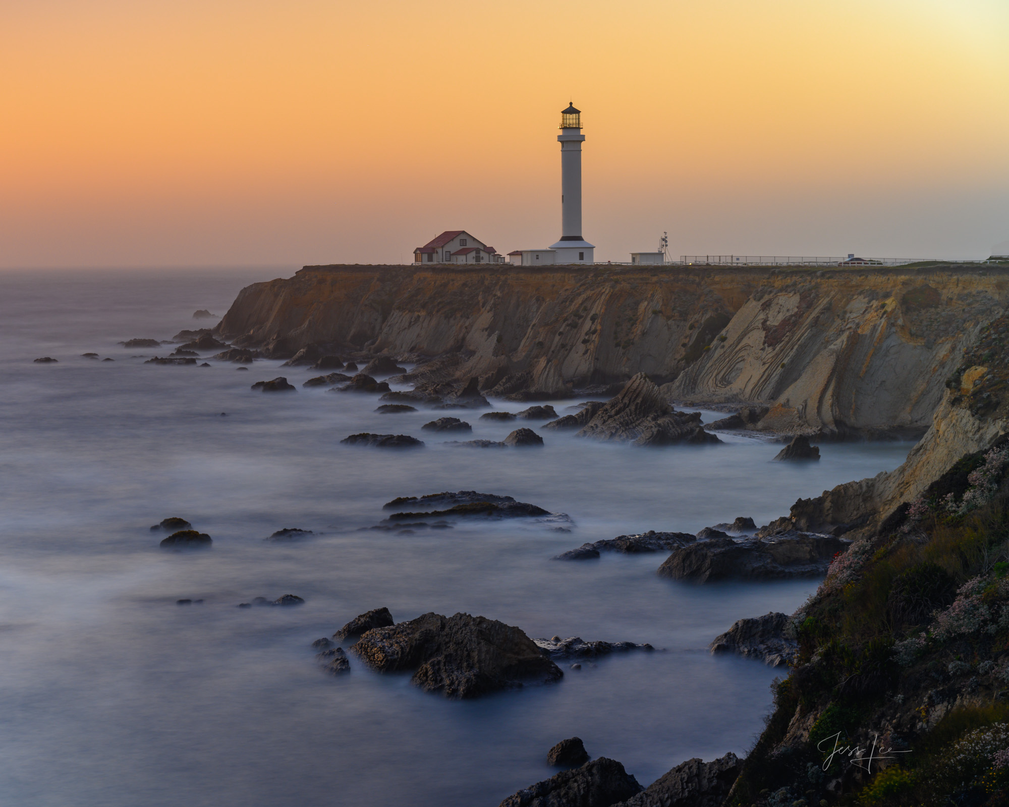 California Coastline Photography, Lighthouse Photography, Sunrise Beach Photography