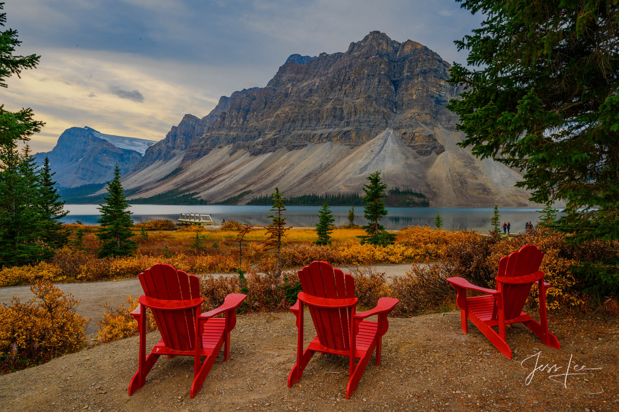 What a View for Three Beautiful picture of a view for three in the Canadian Rockies for sale as a fine art photography print.