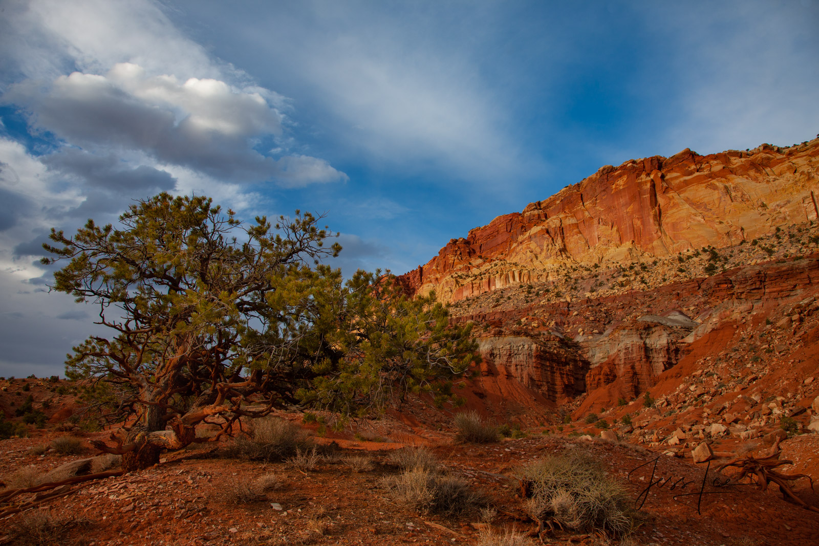 Balancing Act a Limited Edition of 50 Fine Art Prints Balancing Act: Capitol Reef, San Rafael Swell and the Waterpocket Fold...