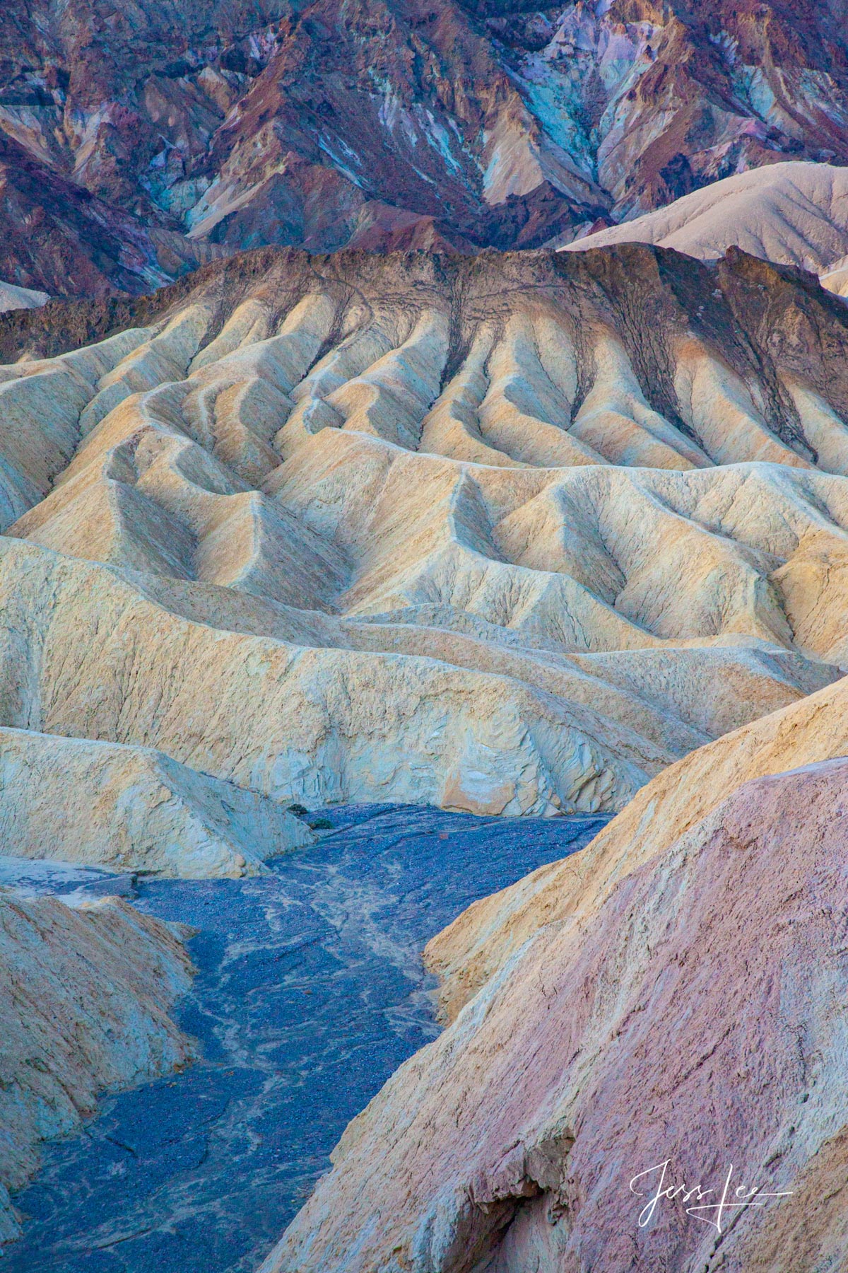 Blue River | Death Valley California Death Valley Photography Print River of Blues in Death Valley, California