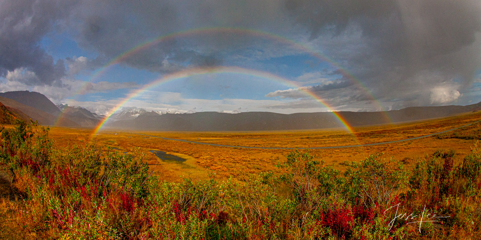 Double Rainbow a Fine Art Limited Edition of 250 Prints. Enjoy the beauty of this fabulous Alaska fall print. Order yours today...