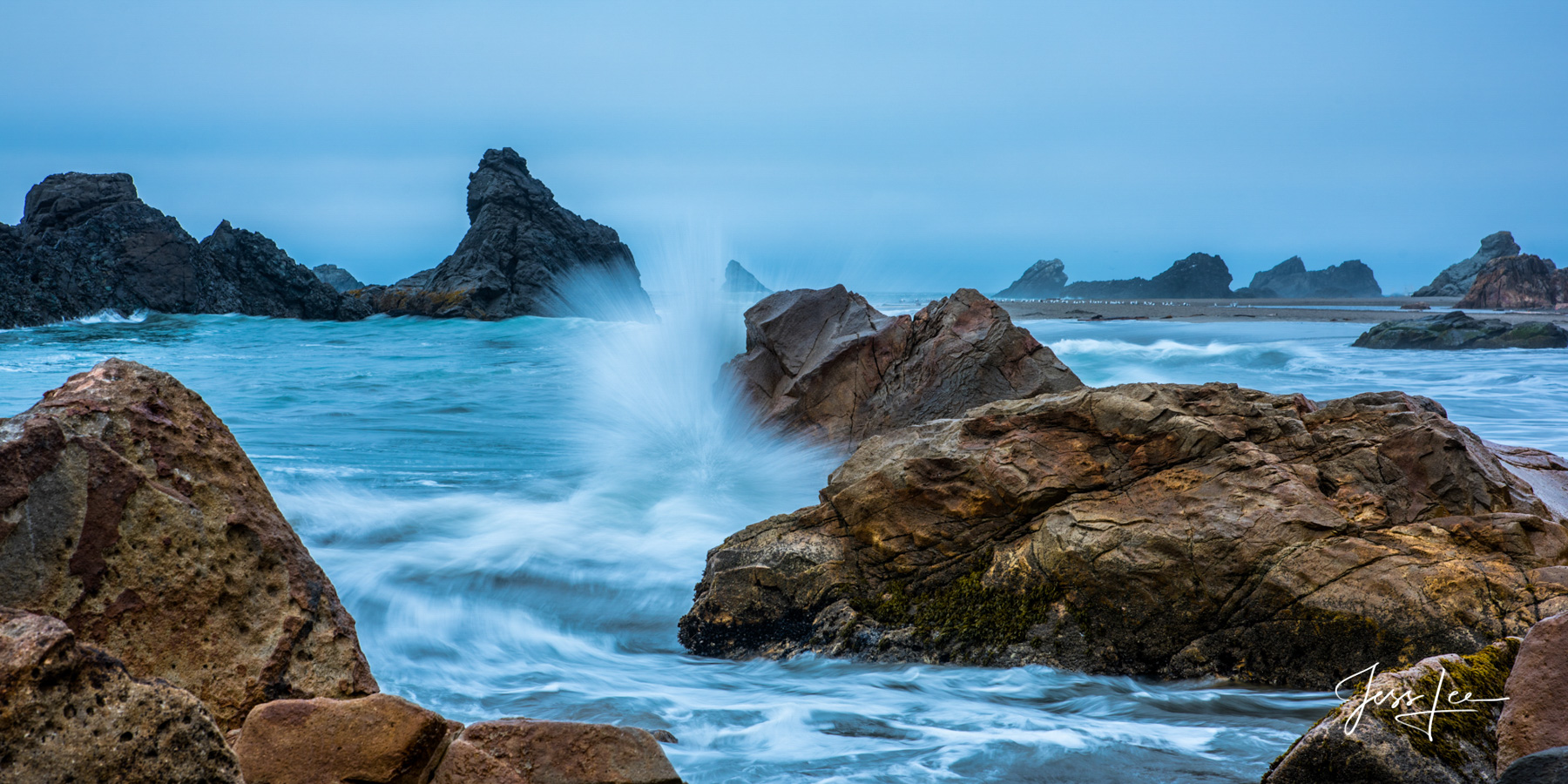 Limited Edition of 50 Exclusive high-resolution Museum Quality Fine Art Prints. Splish Splash.The Oregon Coast is known for its...