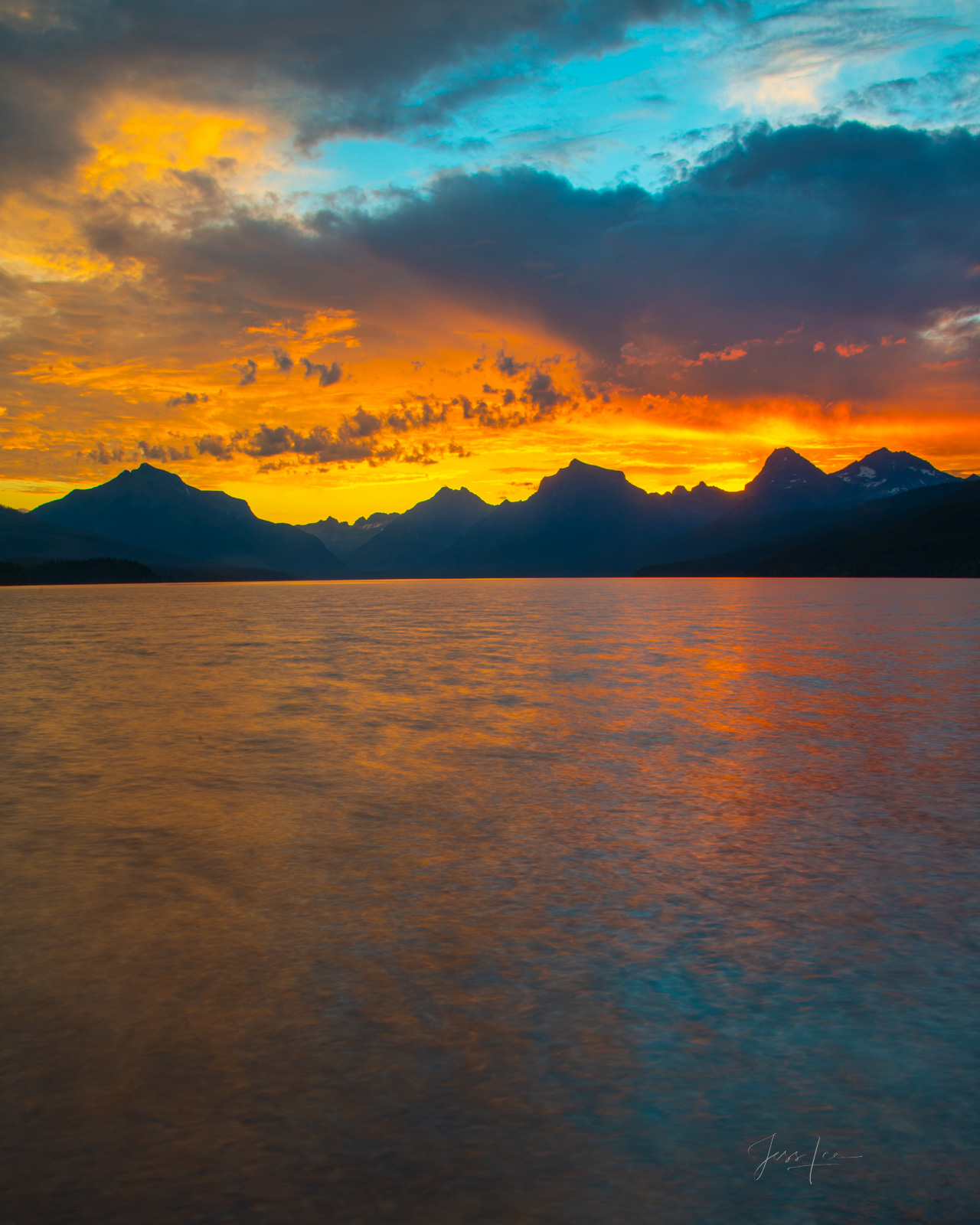 Last Glow a picture of Glacier National Park. A fine Art Limited Edition Print of sunset at Glacier. Order yours today and enjoy...
