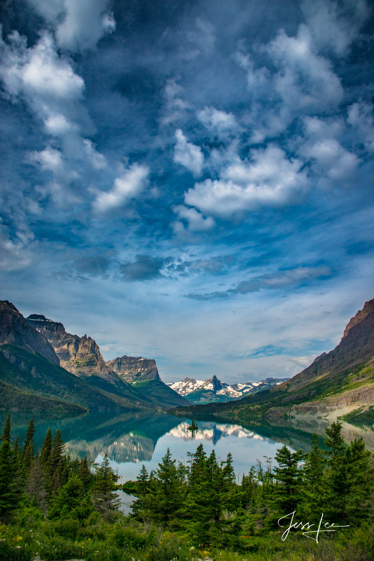 Limited Edition of 50 Exclusive high-resolution Museum Quality Fine Art Prints of Glacier National Park  Vertical Landscapes....