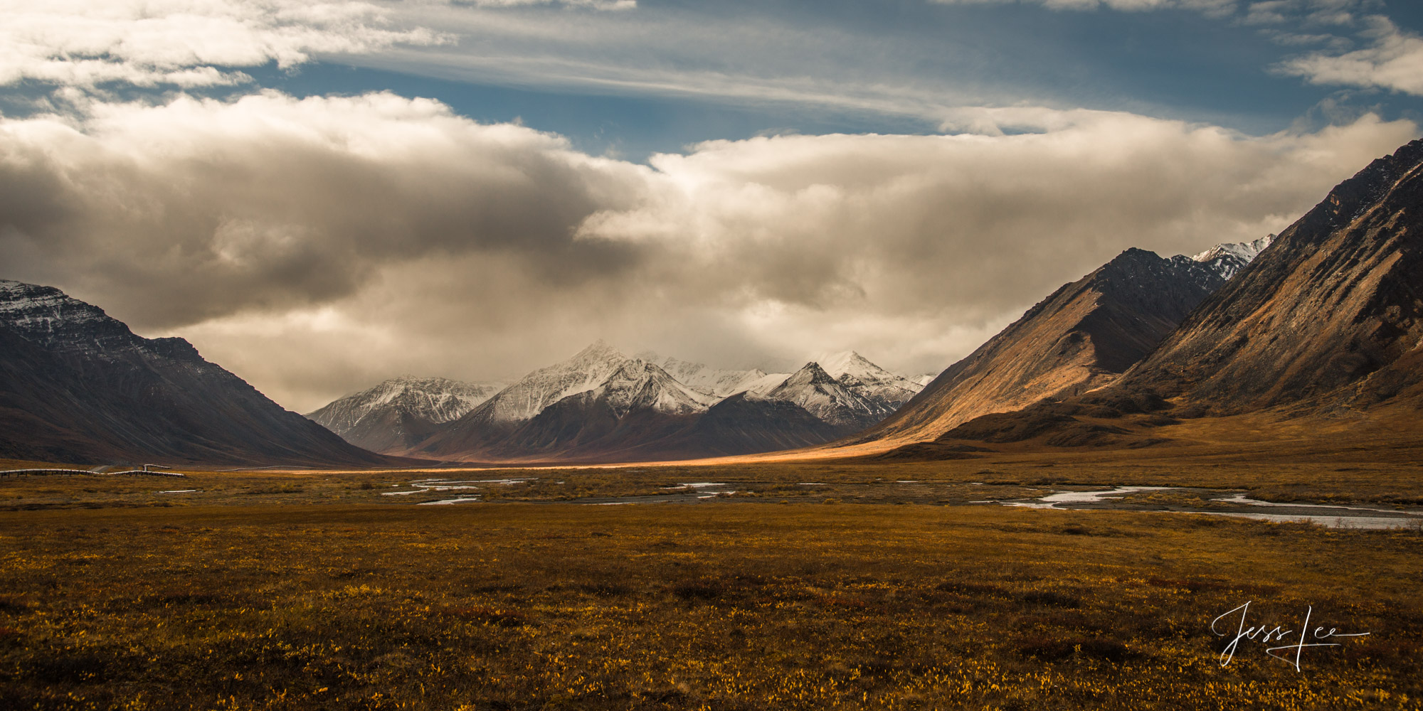 La Pass of the Arctic Arctic pass covered in snow
