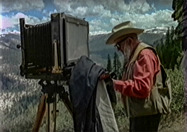 Ansel Adams with large format camera