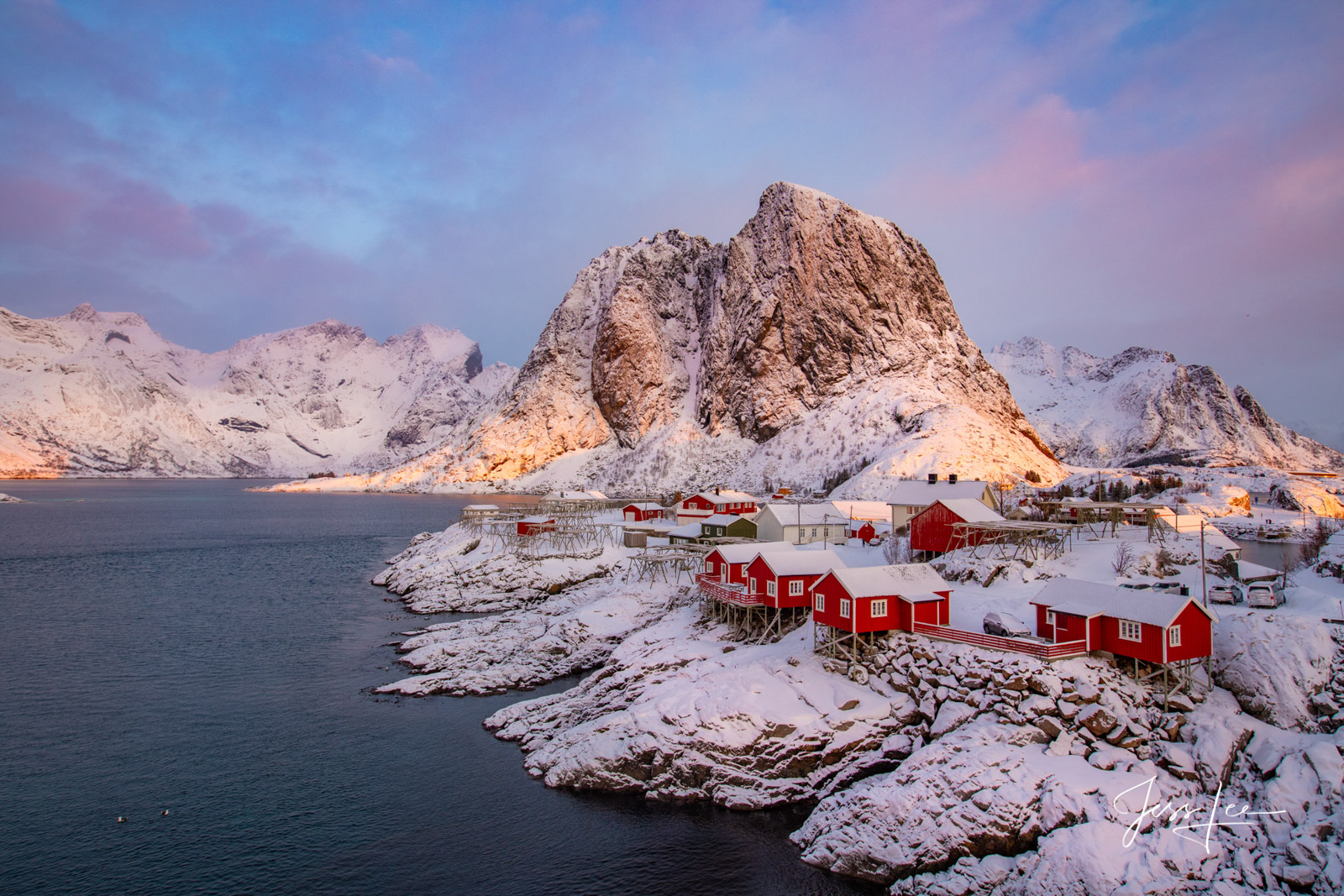 Sunrise in Lofoten, Norway 