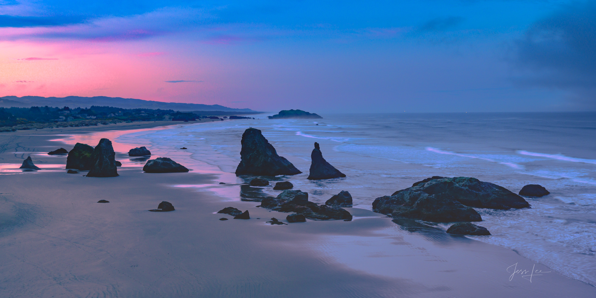 Fine Art Limited Edition Photography of the Oregon Coast. Evening Light on Haystack Rock, Oregon.This is part of the luxurious...