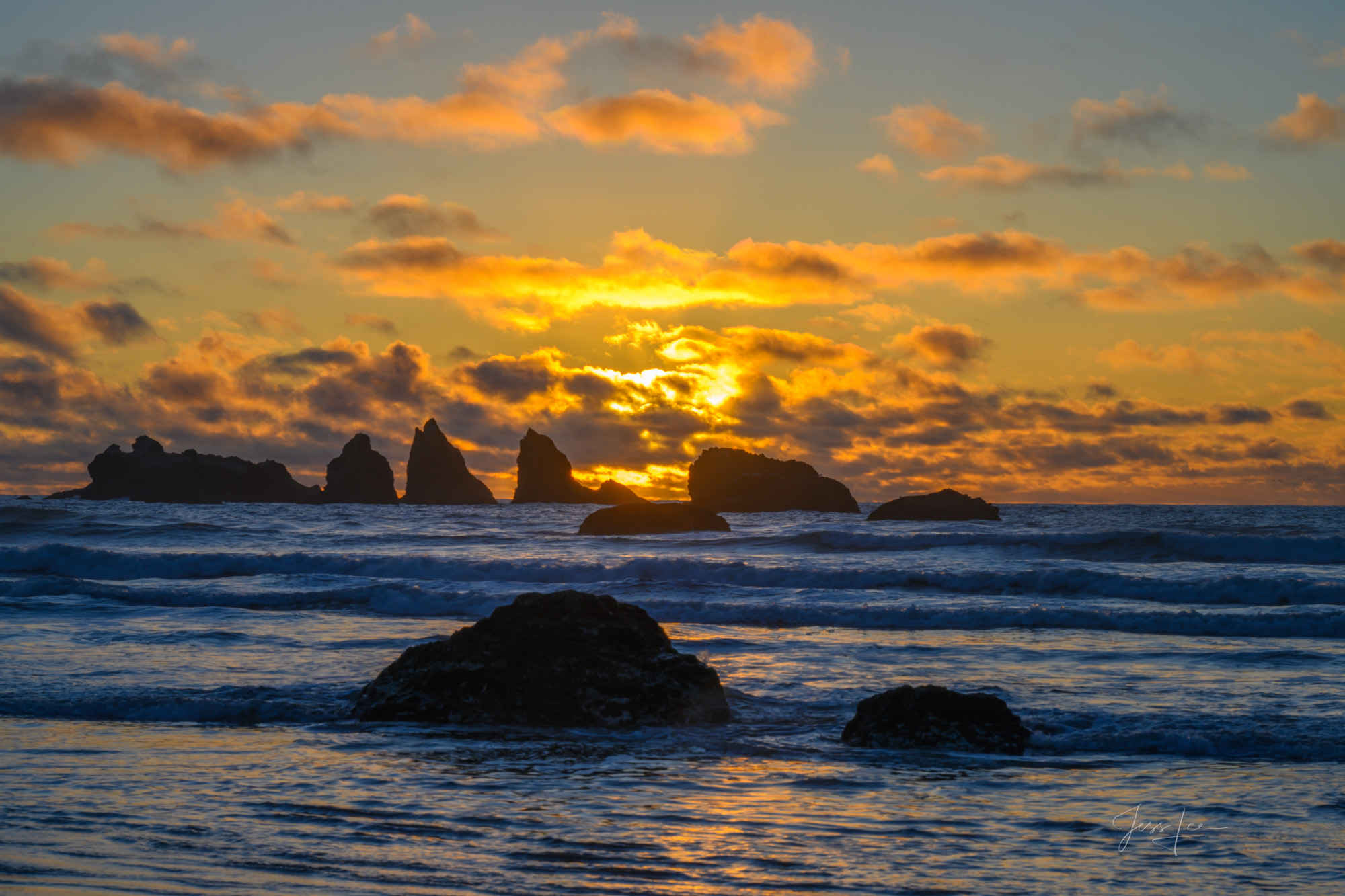 Gold and Blue tones at Sunset