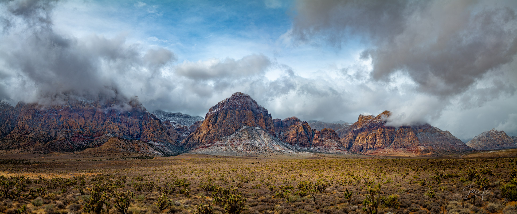 Red Rock Storm Nevada Photography Print Red Rock Canyon Storm, Nevada Photo