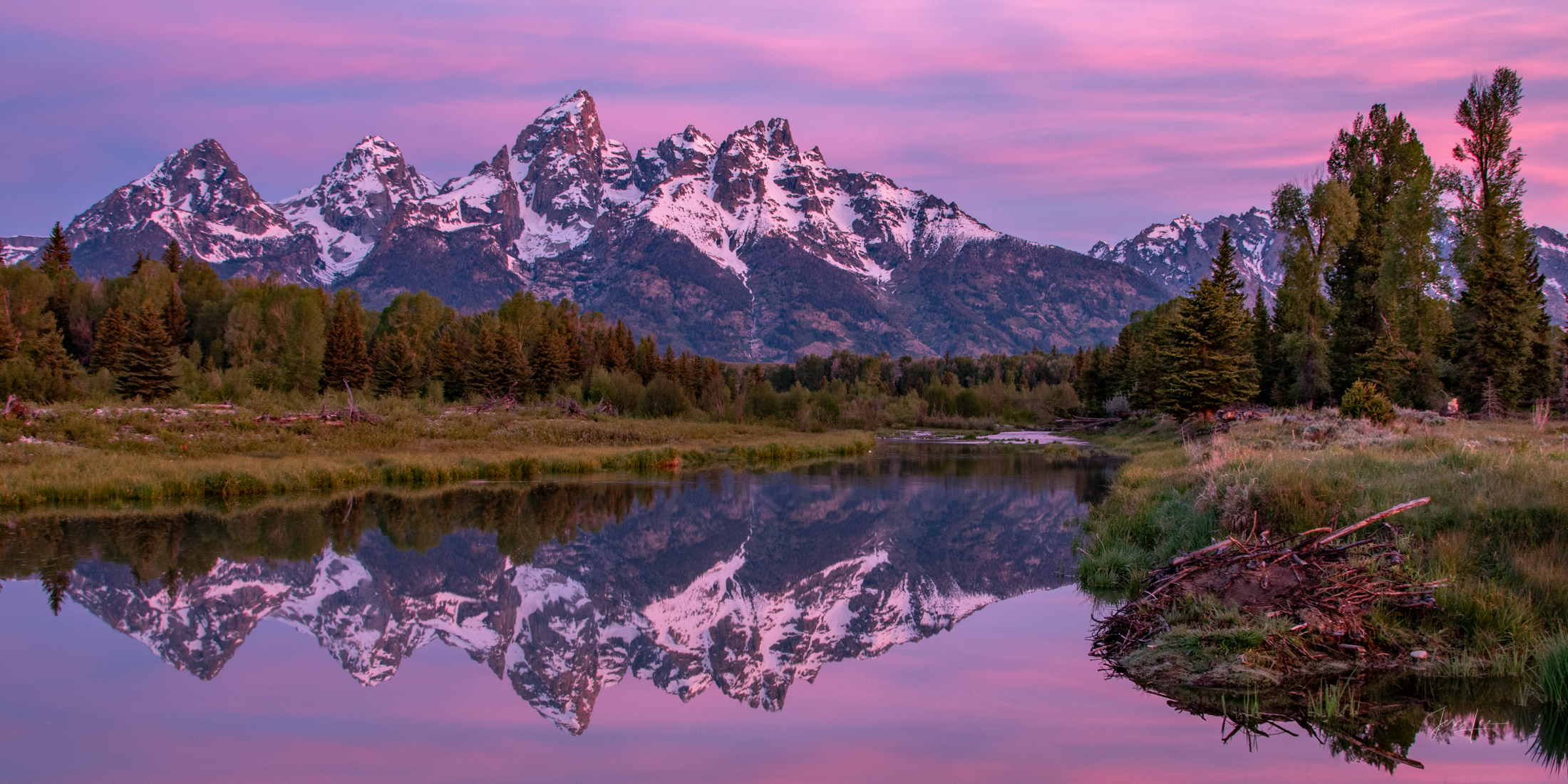 Teton Spring Morning 2-1 Teton Spring's Perfect Reflection at Schwabacher Landing"Step into a moment of profound tranquility and breathtaking beauty with...