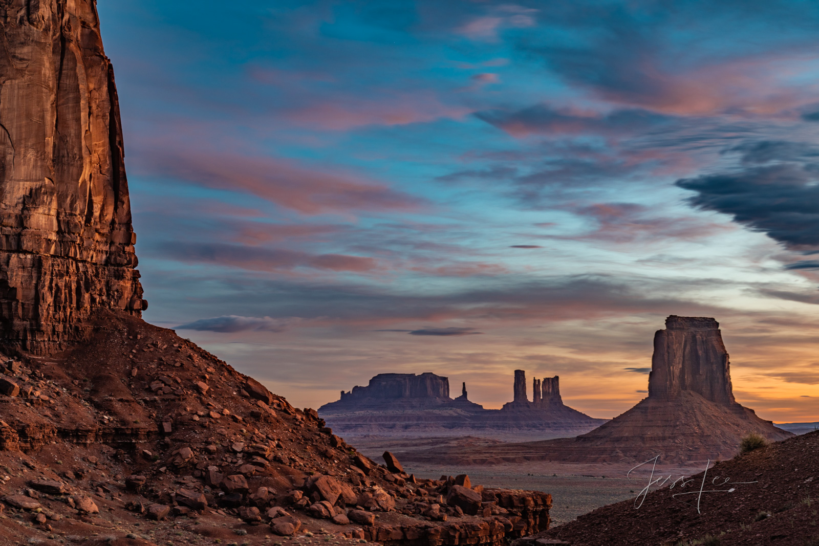 Morning light over Monument Valley