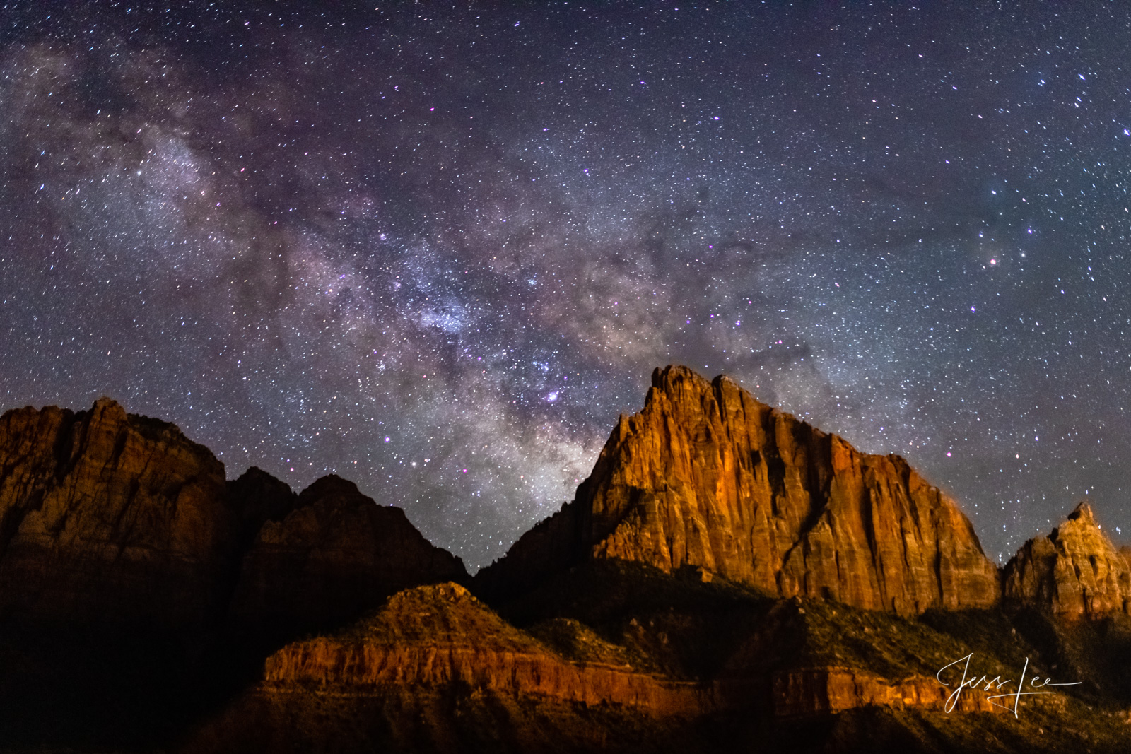 Shadow of the Watchman Limited Edition of 200 Exclusive high-resolution Museum Quality Fine Art Prints of the Night Sky at Zion. Photos copyright ©...