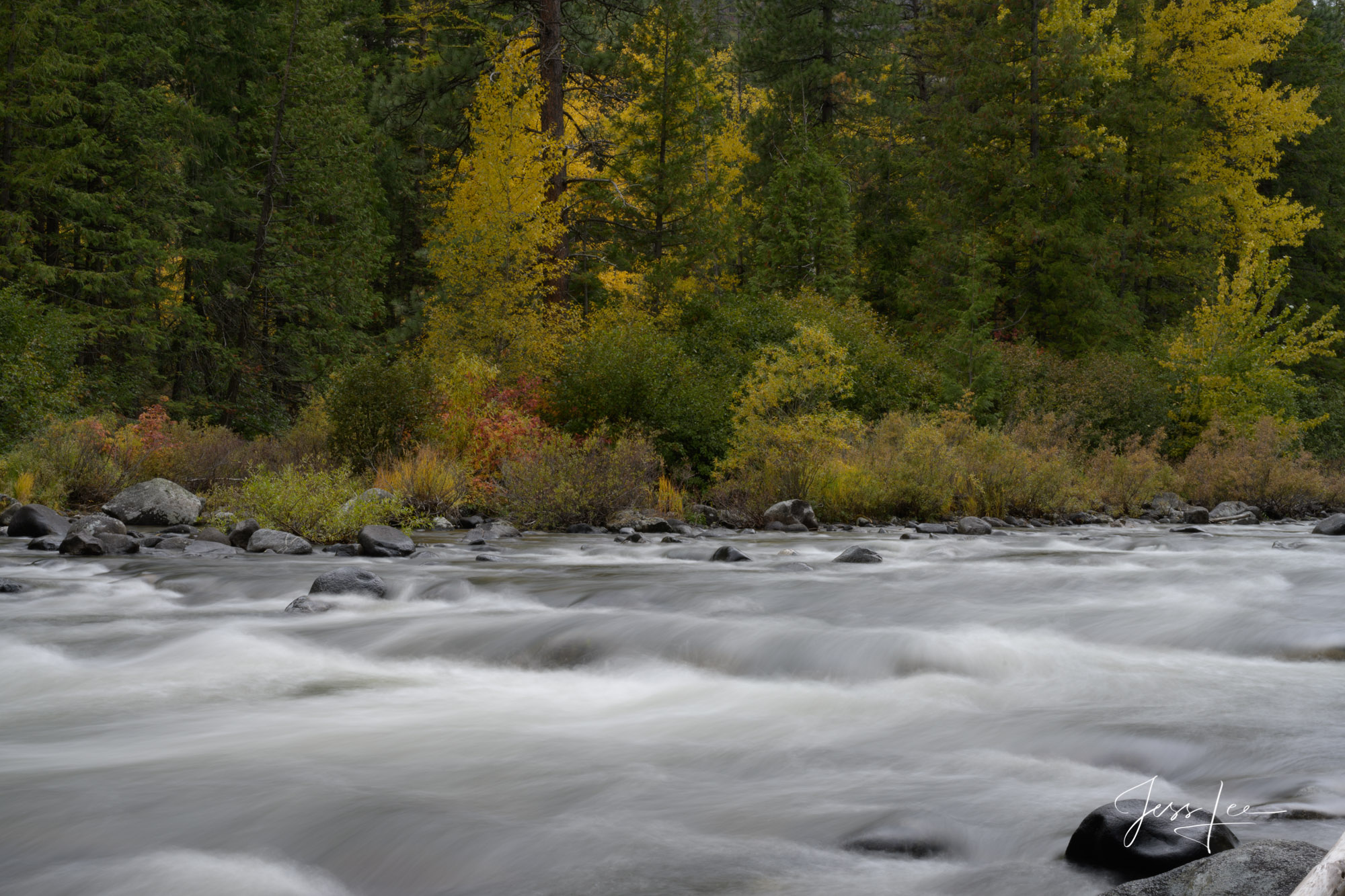 Fine Art Limited Edition Photography of Washington. Fall Flow, Washington Autumn Landscapes, Rivers, waterways.This is part of...